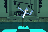 Mordecai dancing