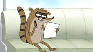 S7E21.002 Rigby Looking at What He Has Left