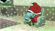 S6E10.142 Muscle Man and Starla Making Out Under a Santa Hat