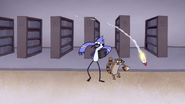 S4E30.151 Mordecai and Rigby Avoiding the Missiles