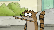 Rigby pointing angrily