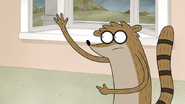 S7E08.050 Rigby Trying to Remind Them of Hi-Fives