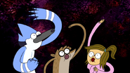 S5E09.040 Mordecai, Rigby, and Eileen Going Ooooh!