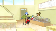 S7E18.001 Eileen Giving Mordecai and Rigby Their Breakfast