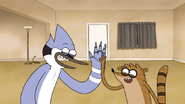 S7E13.141 Mordecai and Rigby Hi-Fiving Each Other