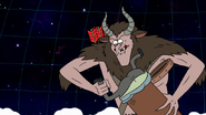 S8E23.493 Krampus Shoving Muscle Man into His Basket