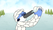 S5E07.042 Mordecai Drinking Water From a Tortilla