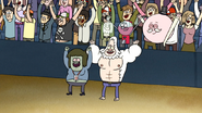 S4E24.111 The Guys Cheering for Mordecai and Rigby