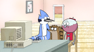 S5E21.21 Mordecai, Rigby, & Benson on the Computer