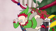 S6E09.188 Angry Elf Going for the Elbow Drop