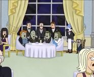 Mordecai disguised as a waiter in "Fancy Restaurant"