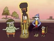 Mordecai's Outfit in "Slam Dunk"