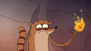 S4E17.008 Rigby is Sad That His Marshmallow is Burnt