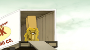 S6E06.155 Rigby with the Box Over His Head