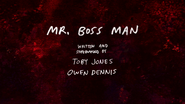 S7E09 Mr. Boss Man Title Card