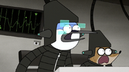 S6E24.426 Mordecai and Rigby Calling Out Quad Cannon Melee Mode