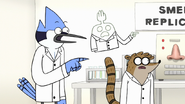 S7E29.124 Mordecai and HFG Pointing to Rigby's Actions