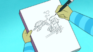 S6E15.006 Eileen Drawing Herself Drawing a Sea Turtle