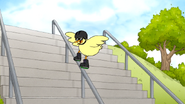 S6E24.148 Baby Duck Four Grinding on Roller Blades