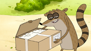 S6E22.170 Rigby Opens the Uniform Box