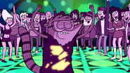 Rigby loves dancing in the club