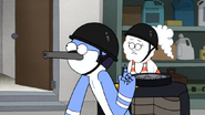 S5E27.92 Mordecai Shushing CJ