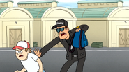 S7E17.186 Security Guard Taking a Kid's Backpack