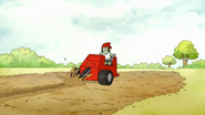 S7E25.011 Muscle Man Using the Trencher