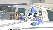 S4E21.085 Mordecai Sees the Limo Getting Damaged