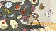 S5E05.086 Rigby Getting Buried Under Garbage