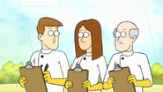 S7E29.089 Science Assistants Looking Confused