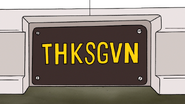 S5E12.119 THKSGVN License Plate