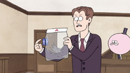 S7E09.124 The Prosecutor Holding a Bag of Wolfhard's Fur