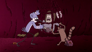 S5E04.009 Mordecai and Rigby Trying to Help