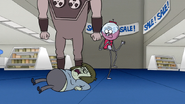 S6E16.115 Muscle Man Falls to the Ground