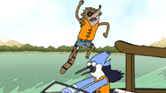 S6E26.130 Rigby Death Jumping to the Boat