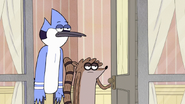 S7E22.038 Bored Mordecai and Rigby Answering the Door