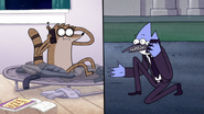 S5E37.094 Mordecai Calling Rigby for Back-up