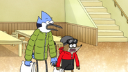 S7E18.004 Mordecai and Rigby Shocked by Eileen's Response