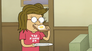 S6E25.012 Eileen Eating Egg-in-a-Hole