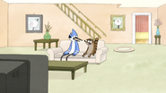 S4E13.019 Mordecai and Rigby Looking at Each Other