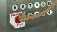 S8E12.047 Rigby Hitting the Emergency Stop Button