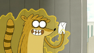 S6E06.158 Rigby Holding His Paycheck Victoriously