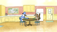 S4E33.001 Mordecai and Rigby Eating Cereal