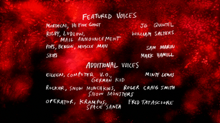 S8E23 Christmas in Space Credits