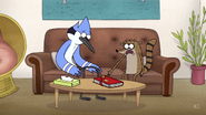 Mordecai and Rigby brainstorm ways to fix the Diary