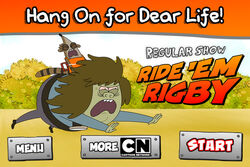 Cartoon Network - Muscle Man's on a rampage through the park…with Rigby on  his back! Help Rigby hang on for dear life in Ride 'Em Rigby, the all new  game for your