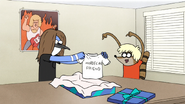 S7E06.022 Older Teenage Rigby Giving Older Teenage Mordecai a Gift