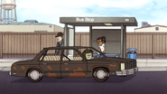 S7E08.147 Muscle Man Passing the Bus Station