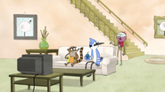 S4E20.017 Benson Asking What Mordecai and Rigby are Watching